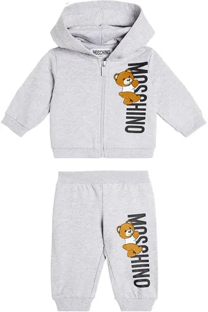 Moschino Baby Teddy Bear jersey hoodie and sweatpants set