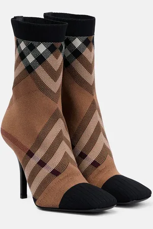 Burberry Checked ankle boots