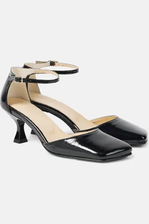 Souliers Martinez Fabiola patent leather slingback pumps