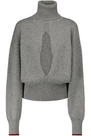 Victoria Beckham Cutout cashmere-blend knit sweater