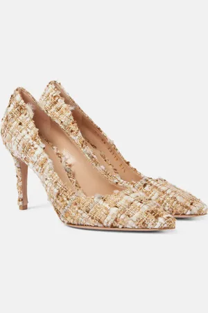 Gianvito Rossi Pointy bouclÃ© pumps