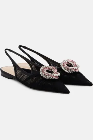 Mach & Mach Galaxy tulle slingback flats