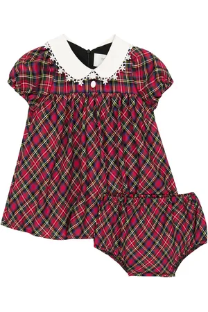 PAADE Baby checked dress and bloomers set