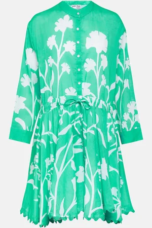 Juliet Dunn Majorelle cotton shirt dress