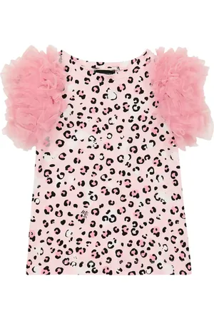 MONNALISA Printed cotton-blend tank top