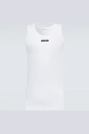 Dolce & Gabbana Logo cotton-blend top