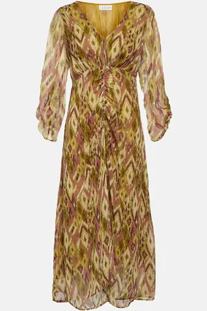 Velvet Cailey printed georgette midi dress