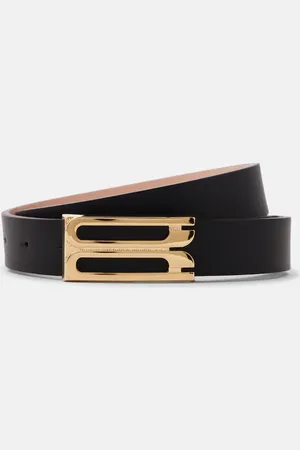Victoria Beckham Frame leather belt
