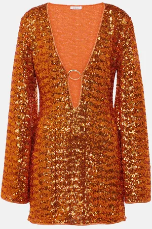Oseree OsÃ©ree Sequined beach dress