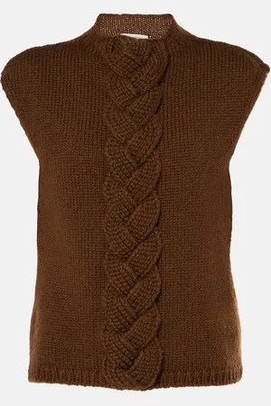 LEMAIRE Braided wool-blend sweater vest
