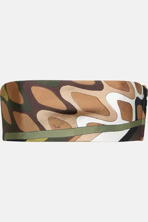 Puccini Vivara silk twill bandeau top
