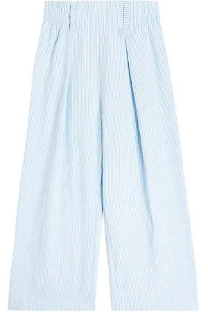 MONNALISA Cotton blend wide-leg pants