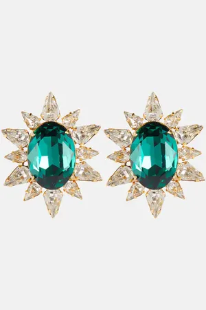 Jennifer Behr Gemma crystal-embellished stud earrings