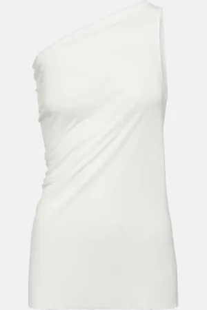 Rick Owens One-shoulder jersey top