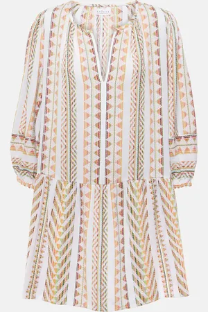 Velvet Numa embroidered cotton minidress