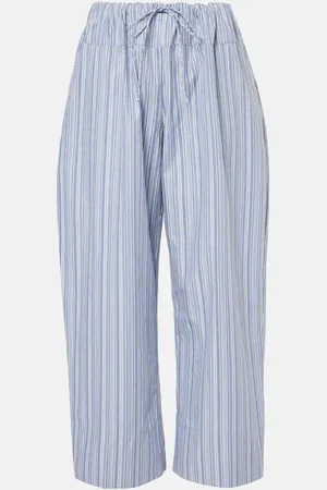 FAITHFULL THE BRAND Vieu Relaxed striped cotton poplin pants