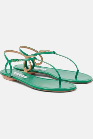 Aquazzura Almost Bare leather thong sandals