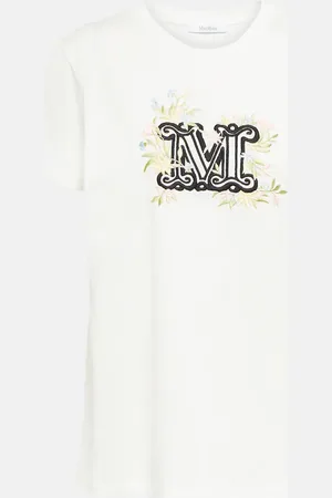 Max Mara Sacha embroidered cotton T-shirt