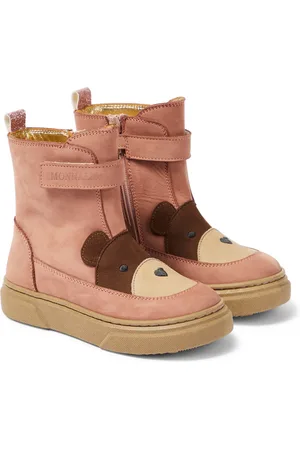 MONNALISA Teddy Bear nubuck leather boots