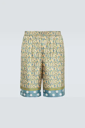 VERSACE Allover silk shorts
