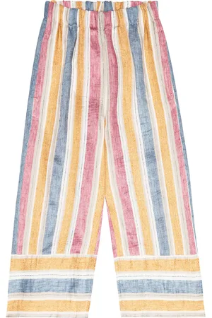 Il gufo Striped wide-leg pants