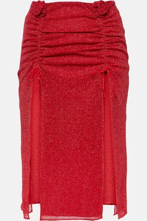 Oseree OsÃ©ree LumiÃ¨re Rose midi skirt