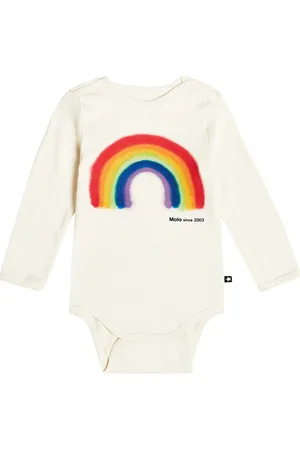 Molo Baby Foss printed cotton-blend playsuit