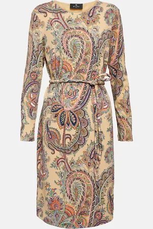 Etro Paisley belted minidress