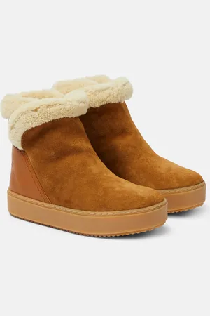 See by Chloé See By ChloÃ© Juliet shearling-lined suede ankle boots