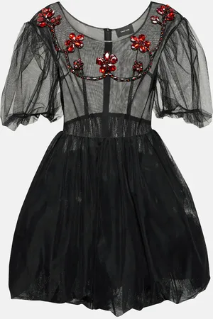 Simone Rocha Embellished tulle minidress