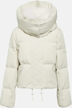 YVES SALOMON Shearling-trimmed cotton-blend down jacket