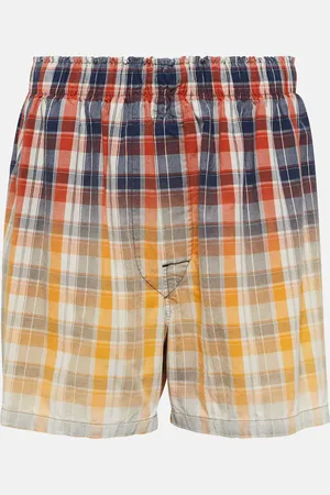 Maison Margiela Checked cotton shorts