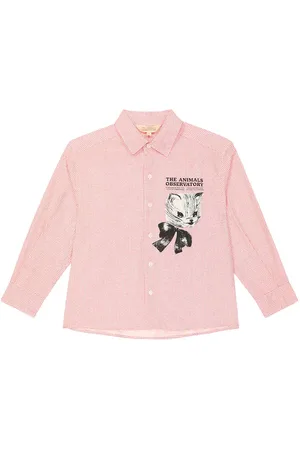 The Animals Observatory Wolf printed cotton shirt