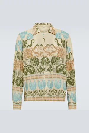 BODE Tulipa printed cotton shirt