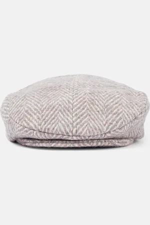 Ruslan Baginskiy Herringbone wool-blend cap