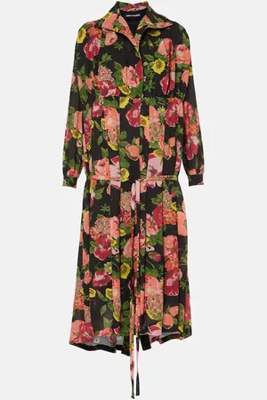 JUNYA WATANABE Georgette and jersey midi dress