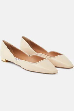 Aquazzura Maia leather ballet flats