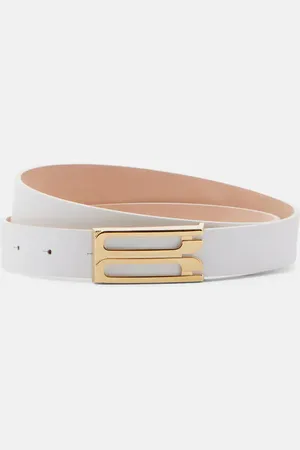 Victoria Beckham Frame leather belt