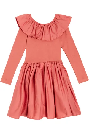 Molo Ruffled cotton-blend dress
