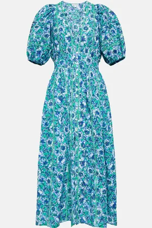 POUPETTE ST BARTH Reine floral cotton midi dress