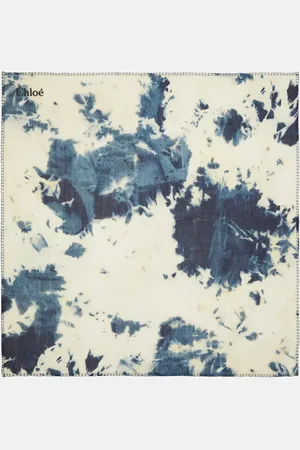 Chloé ChloÃ© Tie-dye wool and silk scarf