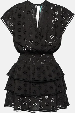 Melissa Odabash Jess broderie anglaise cotton minidress