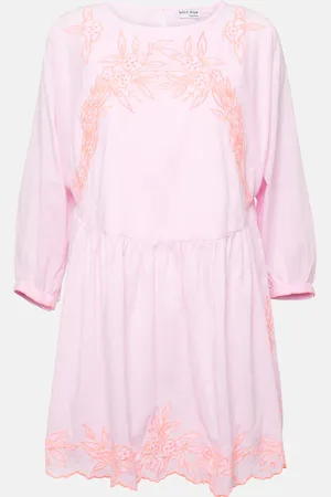 Juliet Dunn Embroidered cotton minidress