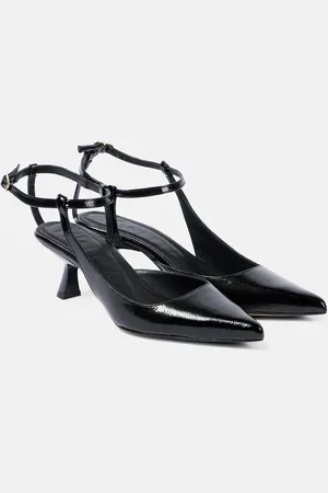 Souliers Martinez Camelia patent leather pumps