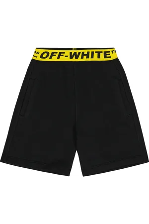 OFF-WHITE Logo cotton jersey shorts