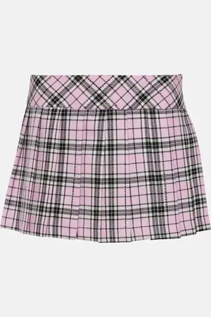 GIUSEPPE DI MORABITO Checked wool miniskirt