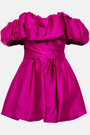 Simkhai Astoria off-shoulder satin minidress