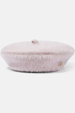 Ruslan Baginskiy Logo wool-blend beret