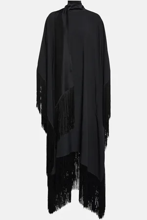‎Taller Marmo‎ Mrs. Ross fringe-trimmed crÃªpe kaftan