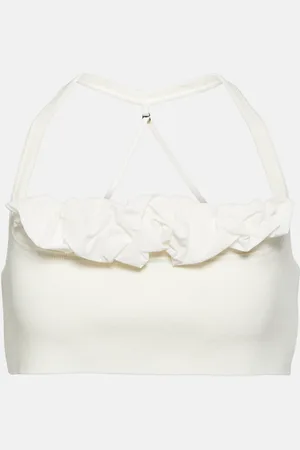 Jacquemus Le Bandeau Frivolli ruffled bra top